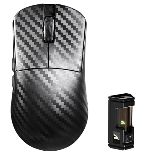 Image of ATTACK SHARK R11 Ultra 8K Carbon Fiber Wireless Gaming Mouse, Wave | PAW3950 MAX Sensor,49g Ultra-Lightweight,Nordic52840 MCU Chip,42K DPI,Wired /BT /2.4GHz Wireless Programmable Button for PC /Mac