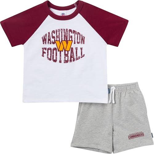 Image of Gerber NFL unisex-baby Nfl Team T-shirt and Shorts Set