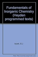 Fundamentals of inorganic chemistry 0855010959 Book Cover