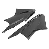 Keenso Couvercle de Ventilation Latéral de Moto en Fiber de Carbone, Insert de Carénage avec Matériau ABS pour YZF R6 2003 – 2005