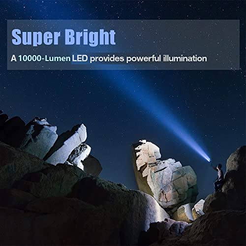 Yierblue YB-953S Rechargeable Spotlight, Super Bright 1000,000 Lumen Led Handheld Spotlight 10000Mah Long Lasting Large Flashlight Searchlight And Flood Camping Flashlight thumb #1
