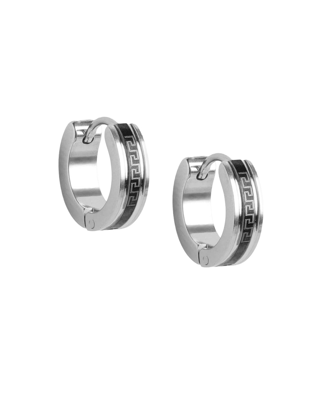 Men Silver Hoop Earring-image-41