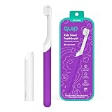 Quip Kids Electric Toothbrush Set - Electric toothbrush with multi-use cover (Purple)