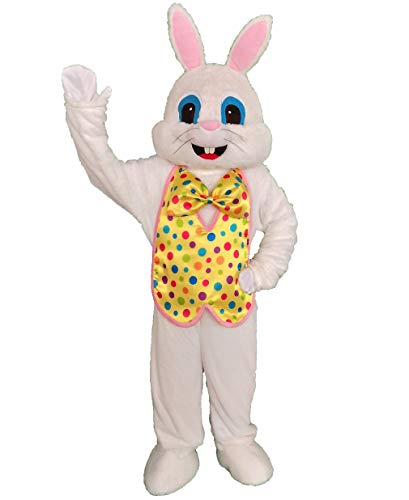 NQBRNG Plush Easter Rabbit Mascot Costume Adult Halloween Costume
