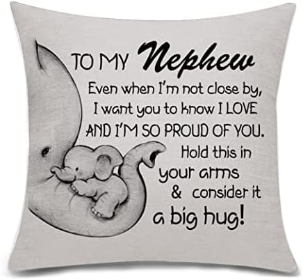 Nanny Gifts Elephant Cushion Cover Throw Pillow Cover for Nanny Grandma Nana from Granddaughter Grandson Nanny Birthday Gifts Thanksgiving (nanny)