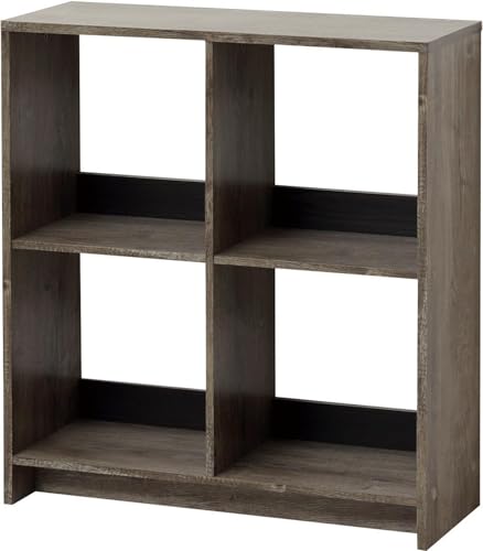 クロシオ4マスラック 木目 幅69 奥行26.5 高さ75.5 ディスプレイラック マガジンラック オープンラック 背面化粧 雑誌 A4 ファイル収納