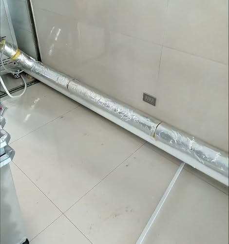 Aislamiento de tubería de lana de vidrio, diámetro interior de 27 mm a 273 mm, diseño precortado, envuelto en papel de aluminio para resistencia al calor