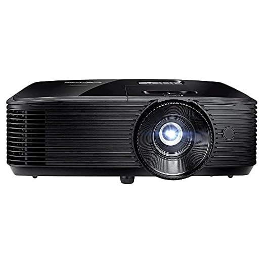 Optoma H190X Affordable Home & Outdoor Movie Projector | HD Ready 720p + 1080p Support | Bright 3900 Lumens for Lights-on Viewing | 3D-Compatible | Speaker Built In