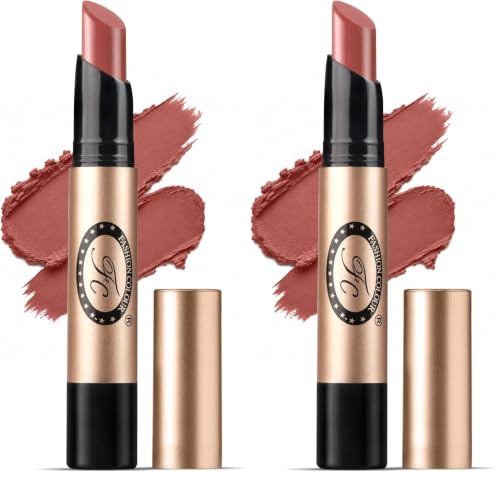 Image of Fashion Colour Supreme Lasting Honey Lip Non Transfer Lipstick 2.6g | Lipstick For Women | Available in 18 Super Creamy Shades | (302-Caramel, 2.6g) (Pack of 2)