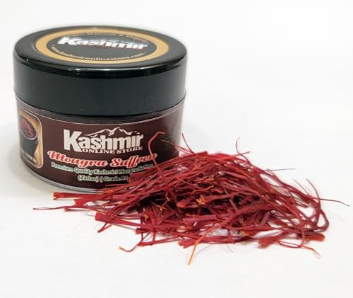Image of Kashmir Online Store Original Saffron - Natural & Pure Finest Grade Kashmiri Kesar For Pregnant Women, Cooking, Face & Skin. (0.5 Gm)