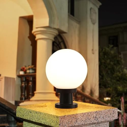 Mengjay E27 Sockelleuchte Außen Wegeleuchten Schwarz Garten Pollerleuchte Außen Wasserdichte Standleuchte Außenleuchte Gartenlampe Modern Terrasse...