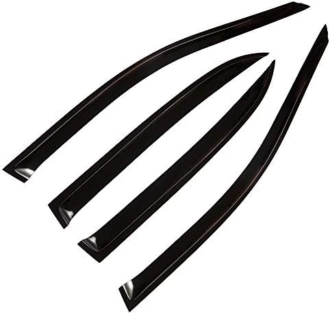 Auto & Tires Tape-On Window Deflectors Rain Guards For