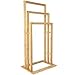 Porta asciugamani da terra in bamboo carbonizzato a 3 braccia - 42 x 24 x 81.5cm