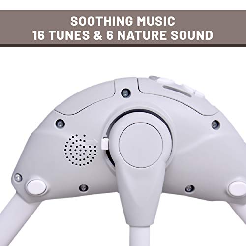 R-for-Rabbit-Lullabies-Automatic-Swing-Cradle-with-Remote-Control-Balanced-Automatic-Swing-Cradle-Electronic-Cradle-for-Baby-Baby-Cradle-of-Age-0-2-YearsCream