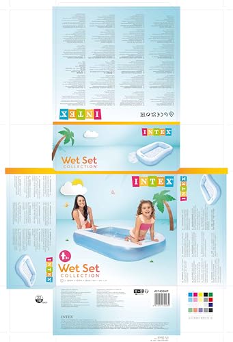 Intex Inflatable Rectangular Pool, Multi Color - Image 8 thumbnail