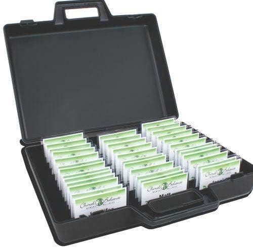 17 x 13 x 4 1/2 Inch Badge Attache - 2 Click to Lock Latches - Easy Carry Handle - Includes Badge Foam - Holds 60 Badges