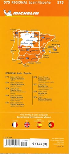 Mapa Regional EspaÃ±a Noroeste - Castilla Y Leon, Madrid (11575): StraÃen- und Tourismuskarte 1:400 000 (Mapas Regional)