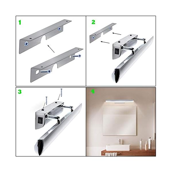 Badezimmerlampe, Kunststoff, Blanc Naturelle, S19 7W 31CM 7.00watts 220.00volts – Bild 5