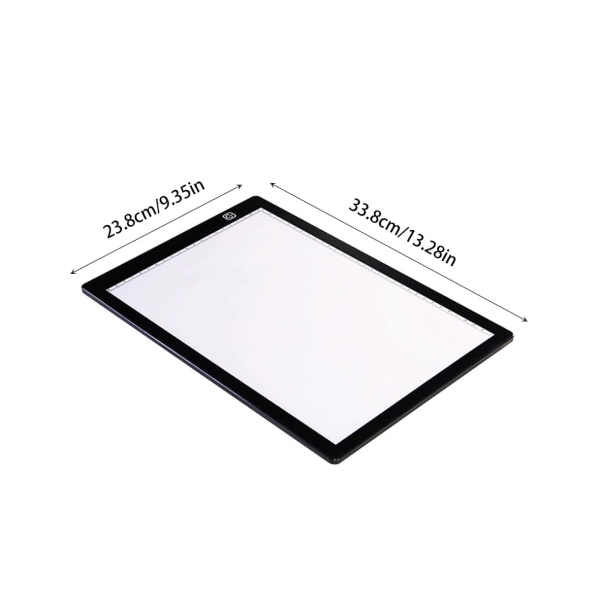 SHINEOFI Table Lumineuse de Traçage A4 LED Portable en Acrylique, Faible Consommation, avec Règle Intégrée, Câble USB et Aimants pour Dessin Professionnel et Scrapbooking