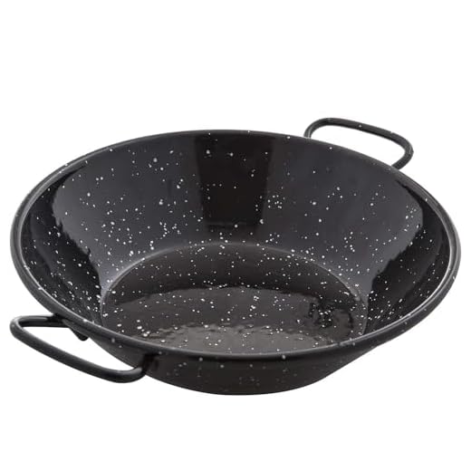 Garcima - Sartén Doble Honda Con Asas Esmaltada 50 cm.