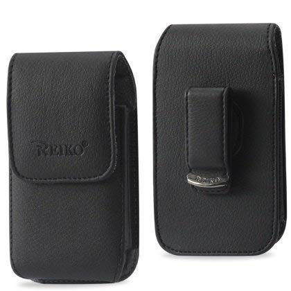 Vertical Leather Case with Magnetic Closure and Belt Clip on The Back for Samsung Rugby III, Rugby 3.