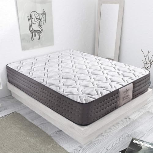 Dreaming Kamahaus Colchón viscoelástico 150x190 cm Luxury - Altura +/- 30 cm - Firmeza Media/Alta - Tacto Suave y Acogida progresiva - Trazas de Carbono antiestrés - Alivio de Puntos de presión