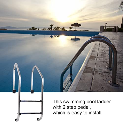 Escalera para piscina acero inoxidable 2 peldaños antideslizante miniatura 4