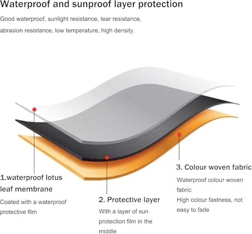 Toldo de patio al aire libre con lona de poliéster impermeable 7