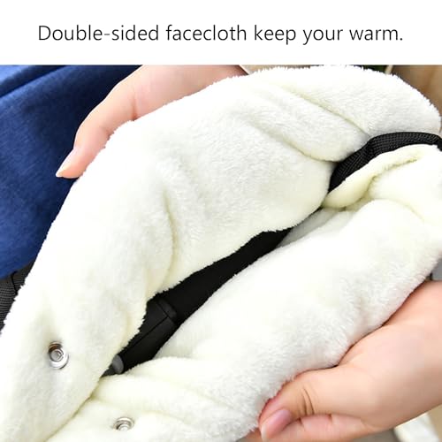 Image of Miliocry Stroller Warmmuffs, Extra Thick Stroller Hand Muff Warm Gloves, Anti-Freeze Windproof Pushchair Mittens, Plush Lined Hand Warmer Muff, Winter Baby Stroller Accessories for Pushchair, Pram