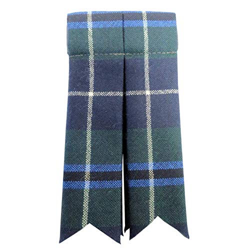 Mens Douglas Tartan Worsted Wool Sock Flashes