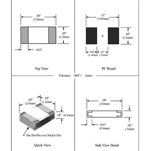 Résistance 0805 1.8 Ohm miniature pour réparer vos appareils domestiques et loisirs créatifs