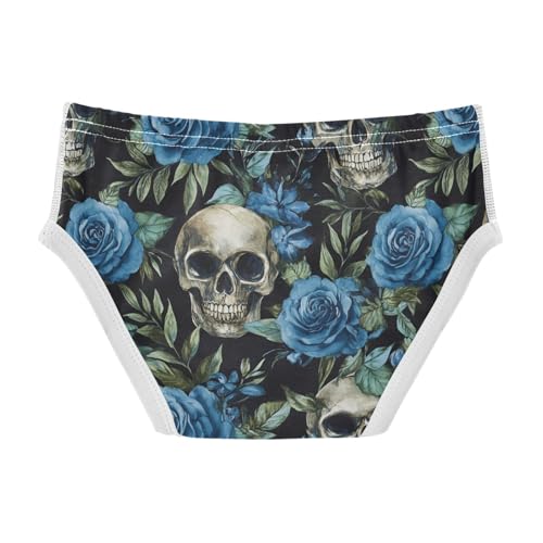 Sugar Skulls Blue Roses Toddler Boy's Underwear 2T 202c00822