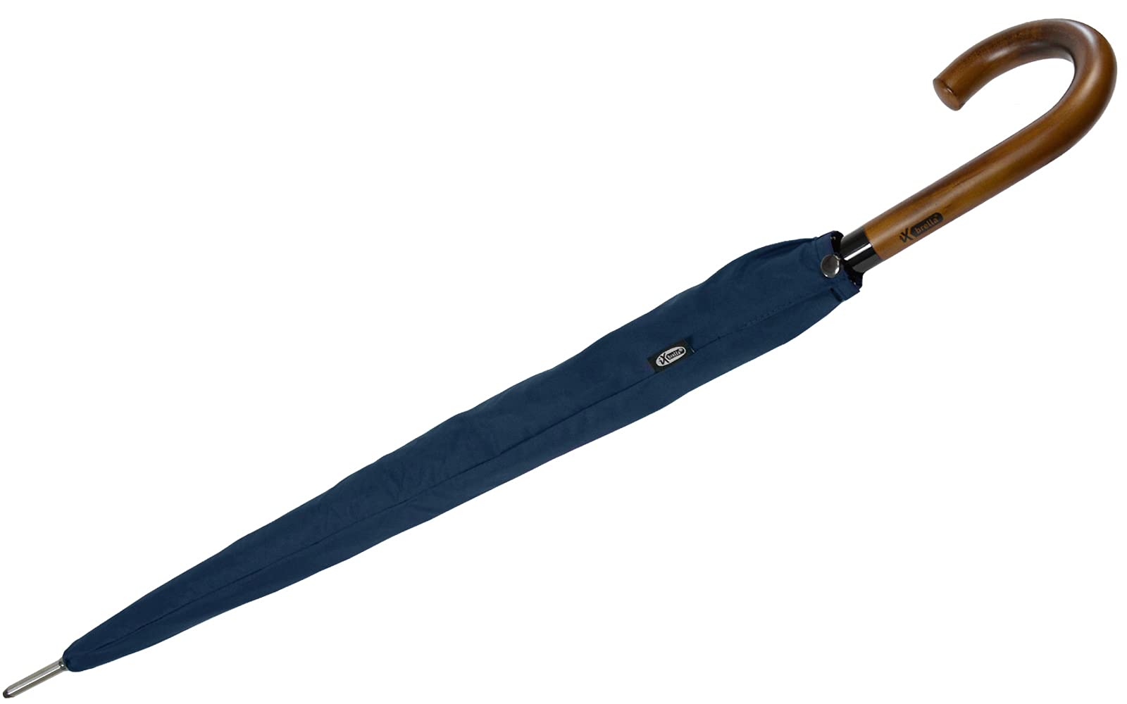 iX-brella Ombrello automatico da uomo con manico rotondo in vero legno