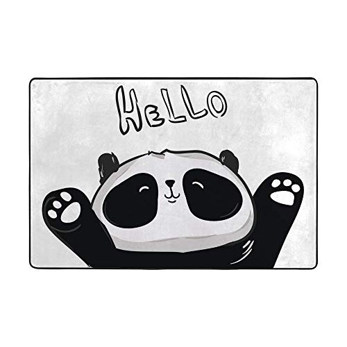 Tapis de sol panda lavable facile à nettoyer qui ne perd pas ses poils - 2