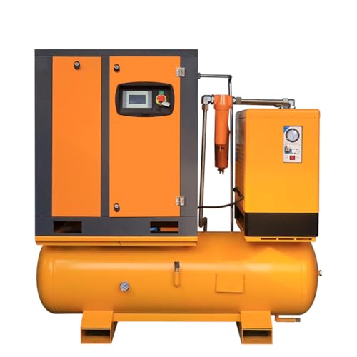 All In One Air Compressor 15kw/20HP Rotary Screw Air Compressor With Gas Tank And Refrigerated Dryer 81CFM/150PSI/230V/60Hz/3-Phase