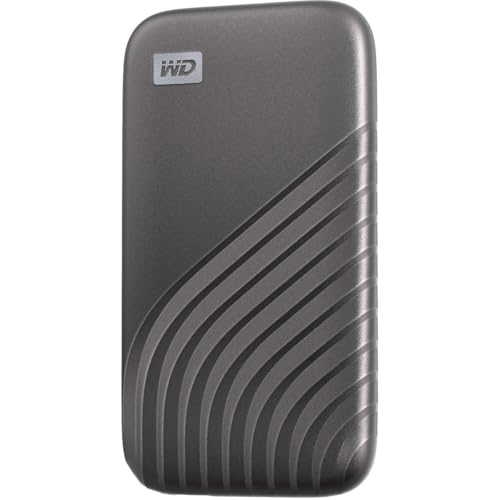 Image of Western Digital 4TB My Passport SSD External Portable Solid State Drive, Grey, Up to 1,050 MB /s, USB 3.2 Gen-2 and USB-C Compatible (USB-A for older systems) - WDBAGF0040BGY-WESN