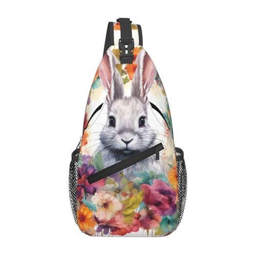 Mochila Sling pequeña para mujer y hombre negra miniatura 2