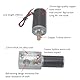 Respicefinem DC 12 V Getriebemotor mit Getriebe, Hohe Torsionsgeschwindigkeit, Reduzieren Sie den elektrischen Getriebemotor Reversibler Schneckengetriebemotor 8mm (12V 400rpm)