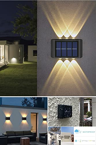 6ledli Solar Duvar Lambası Aplik Güneş Enerji Gün Işığı 2'li Set