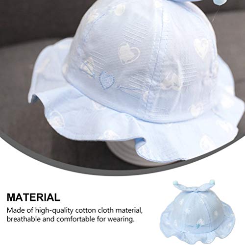 STOBOK Meninas da Criança Do Bebê Chapéu de Sol Ajustável Pescador Chapéu de Pala de Sol Chapéu de P