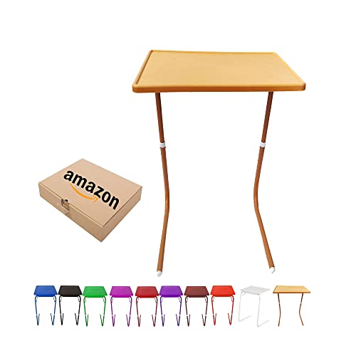 Image of SAI PRASEEDA Adjustable Table Mate Laptop Table Kids Table Study Table Utility Table Multi Purpose Table Sandal Wood Color PGPPR9