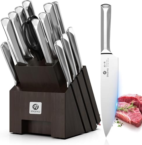 imarku imarku 16-Pieces Knife Set, High-Carbon Stainles Steel Kitchen Knife Set
