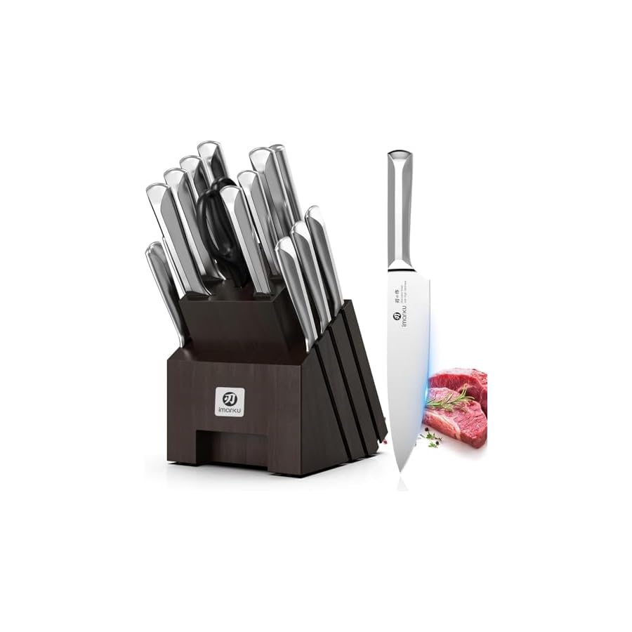 imarku-Knife-Set-16Pcs-Japanese-Knife-Set-with-Block-Built-in-Sharpener-High-Carbon-Stainless-Steel-Kitchen-Knives-Non-Slip-Ergonomic-Handle-Dishwasher-Safe-Home-Essentials-Perfect-for-Gifts imarku Knife Set, 16Pcs Japanese Knife Set with Block & Built-in Sharpener, High Carbon Stainless Steel Kitchen Knives, Non-Slip Ergonomic Handle, Dishwasher Safe, Home Essentials Perfect for Gifts