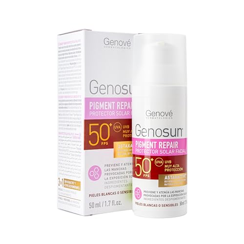 Genosun | Pigment Repair SPF50+ | Protector Solar Facial | Previene las Manchas y el Envejecimiento...