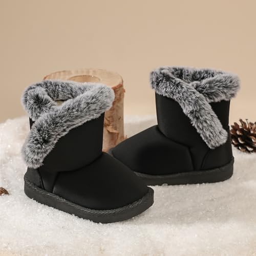 Image of Femizee Girls Boys Warm Winter Boots Kids Outdoor Snow Boots(Toddler /Little Kid)