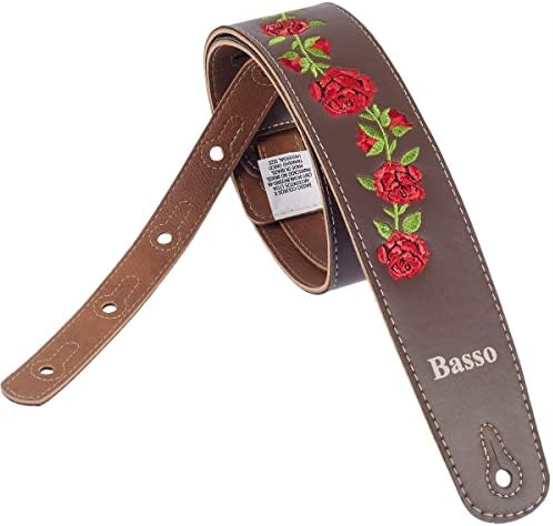 Correia para violão, guitarra e contrabaixo - VT FL 02 FLORAL - B...