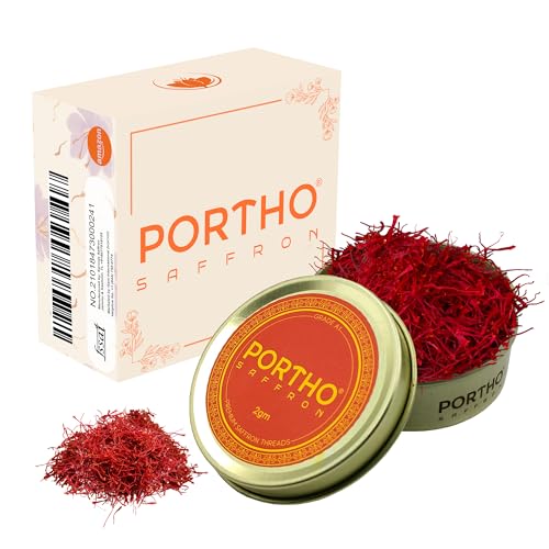 PORTHO Kashmiri Saffron – 2g Super Negin Grade Saffron Threads