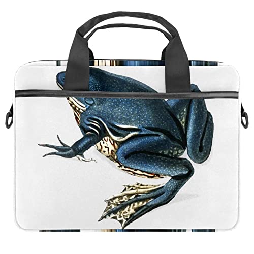 Sacoche ordinateur 13 à 14.5 pouces housse bandoulière motif grenouille