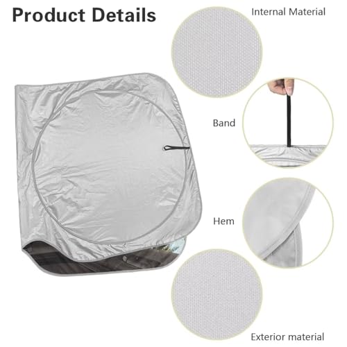 Image of Capybara Car Front Windshield Sun Shade Auto Sun Shades Foldable Automotive Interior Accessories for Sun Protection Auto Sun Heat and UV Rays Blocker