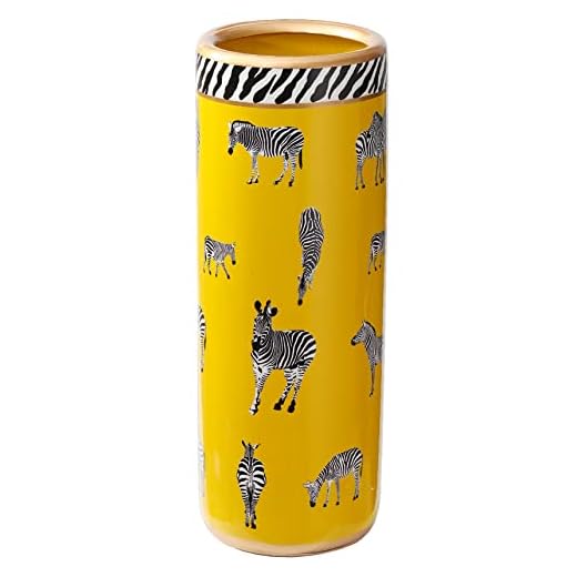 Best looking umbrella stands Porcelain Zebra Print Umbrella Stand